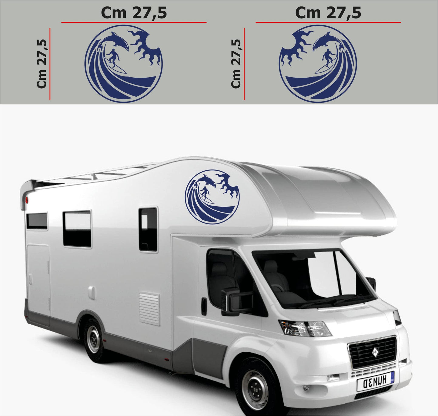 set adesivi decal vinile