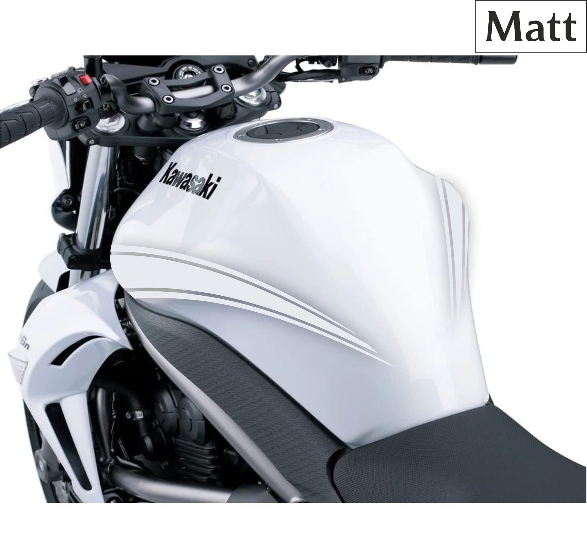 DualColorStampe Adesivi Compatibili con Kawasaki ER-6N (2009-20011) serbatoio DX-SX stickers Moto Motorbike COD.M0147 a €39.99 solo da DualColorStampe