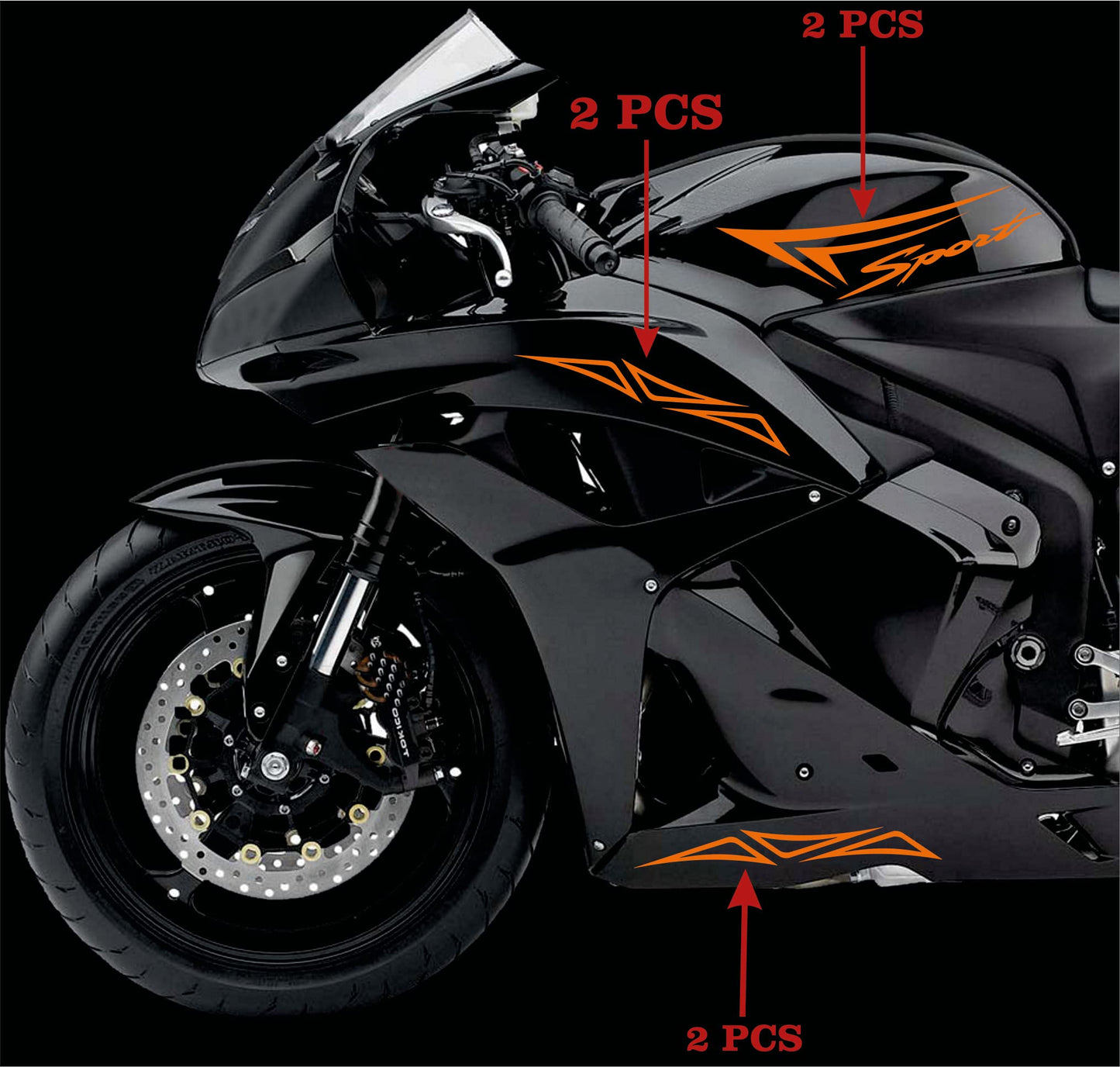 set adesivi decal vinile