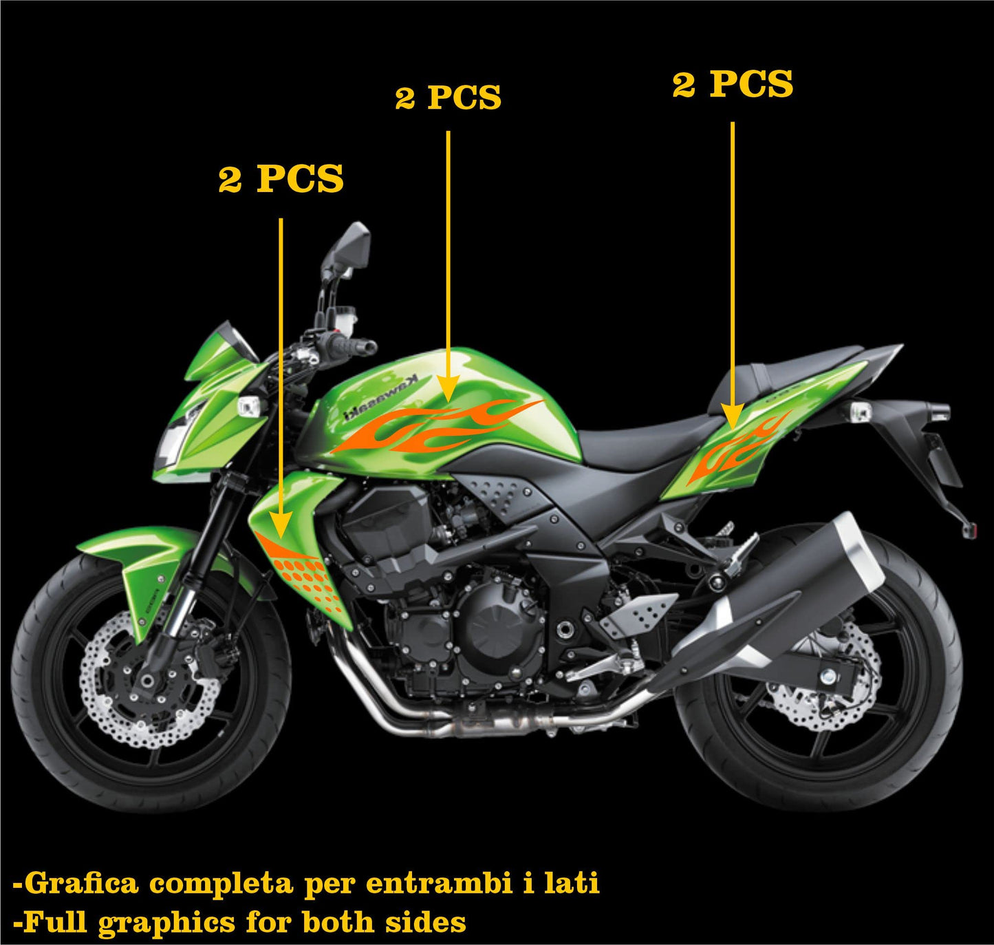 set adesivi decal vinile