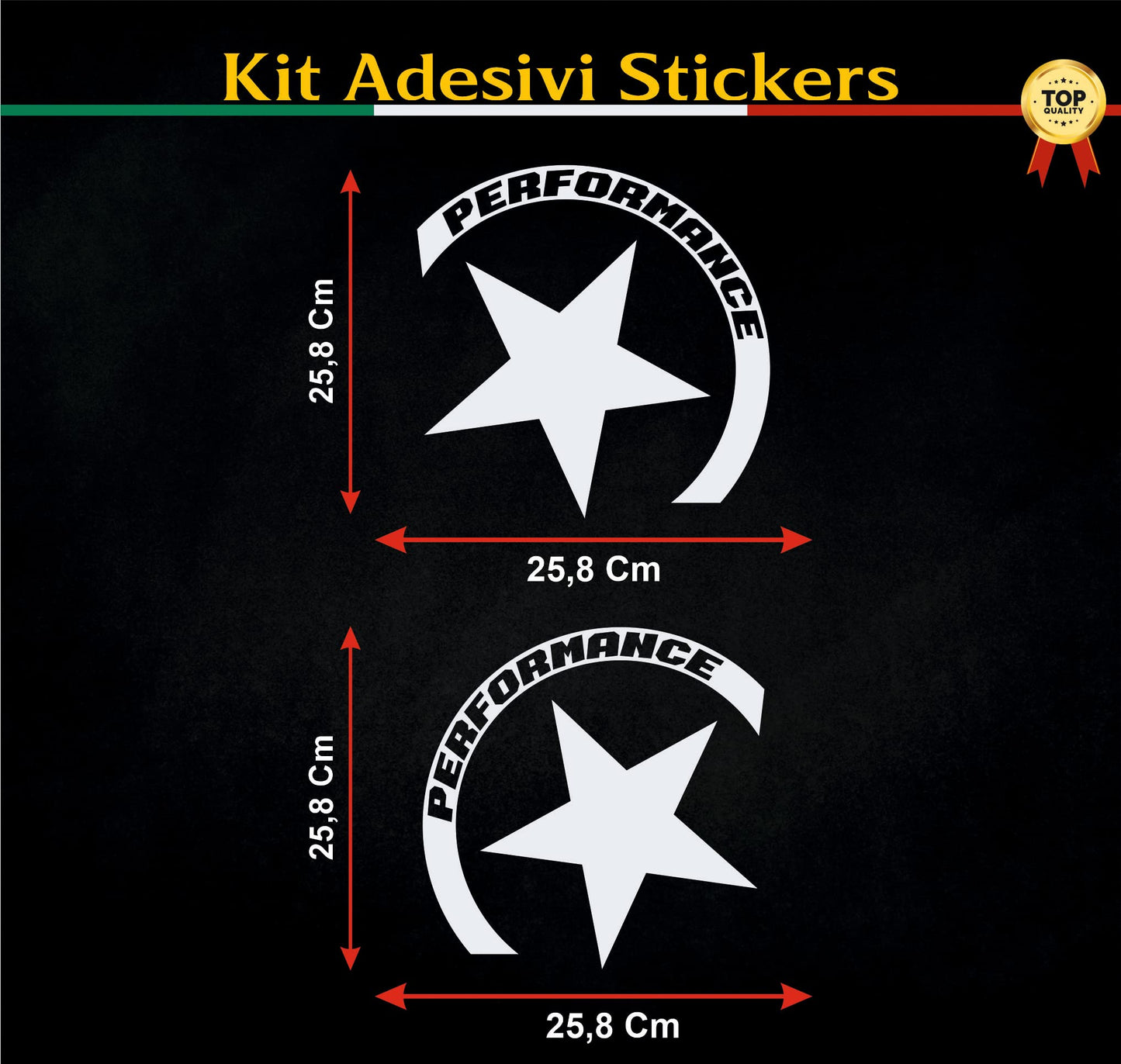 set adesivi decal vinile