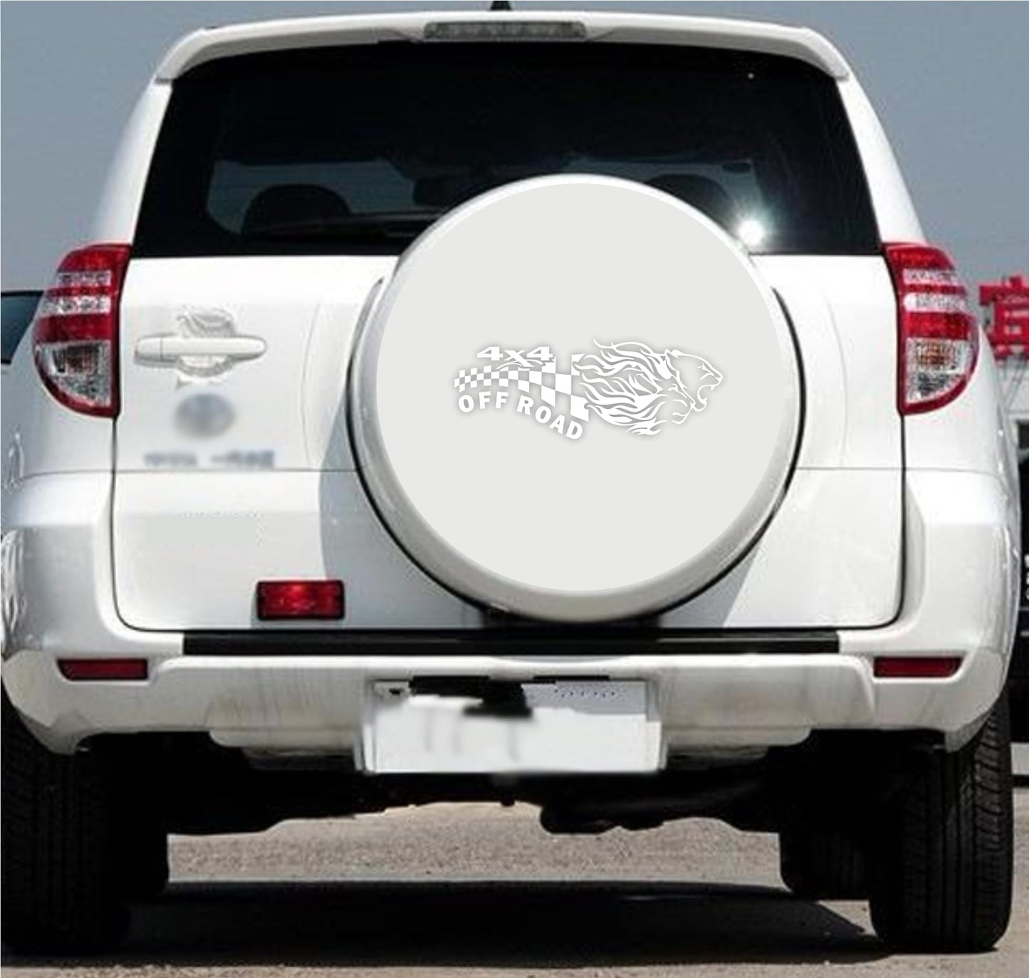 DualColorStampe Adesivi Compatibili con Toyota Rav4 Rav-4 Auto ruota di scorta copertura decalcomanie adesivi Auto decorazione adesivi accessori SCACCHIERA 4X4 OFF ROAD COD.0348 a €14.99 solo da DualColorStampe