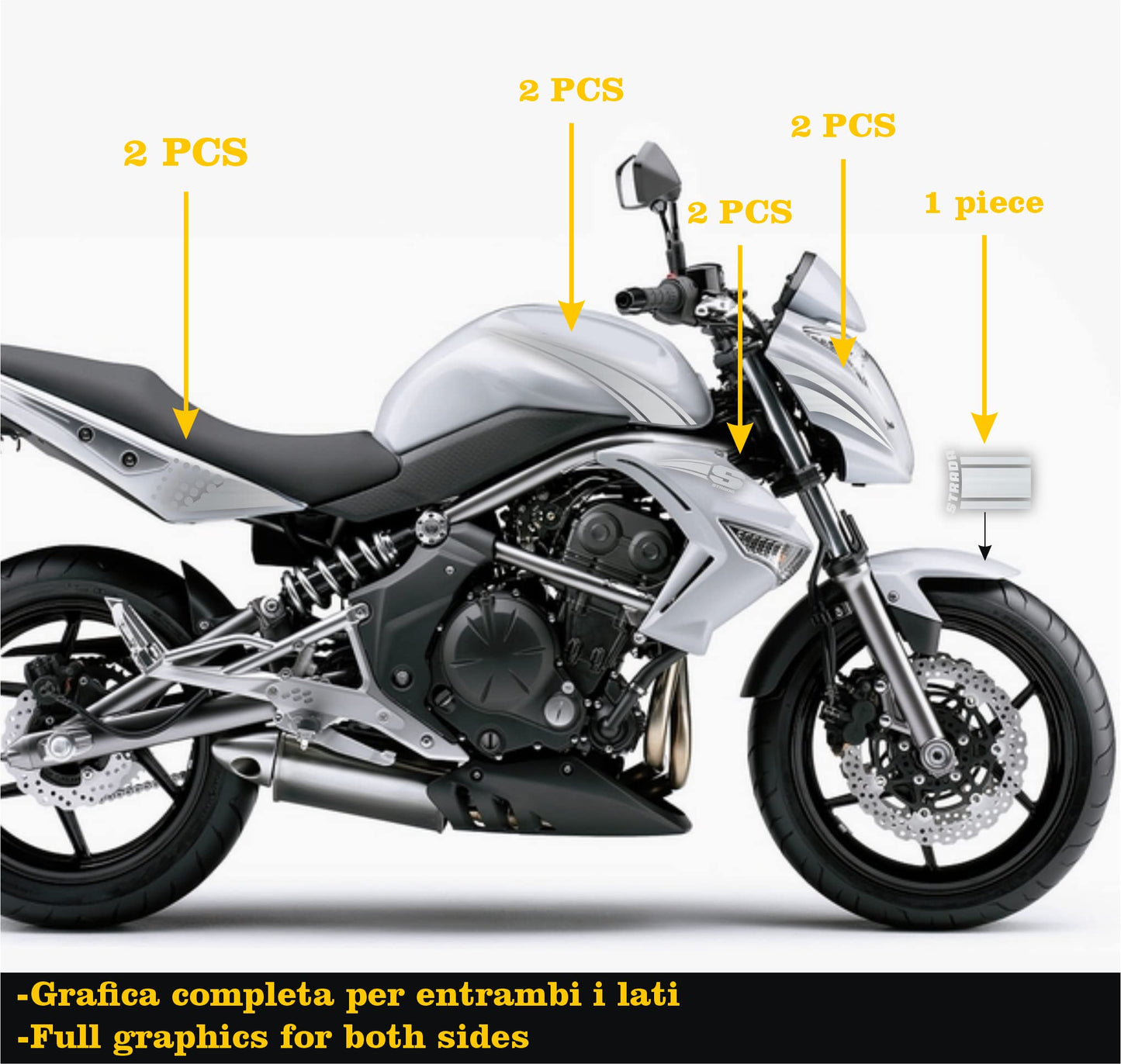 set adesivi decal vinile
