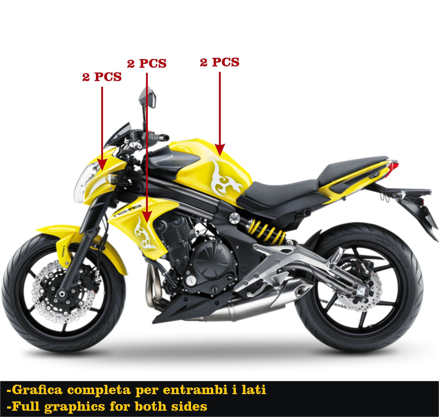 set adesivi decal vinile