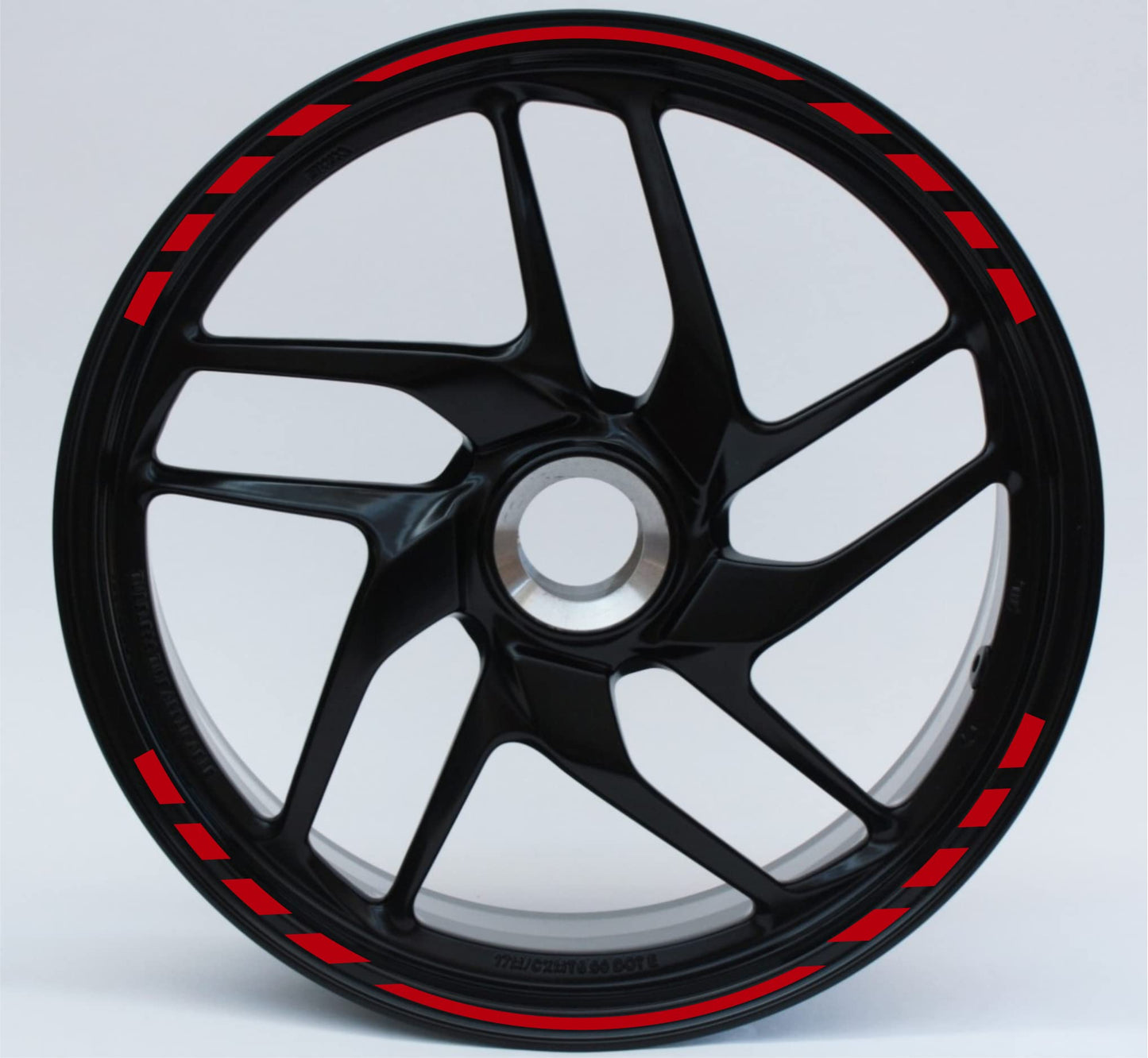 DualColorStampe Confezione Adesivi Set Completo di Cerchi Strisce per Moto per 2 Ruote da 17'' pollici strips Design Sportivo COD.D0063 a €12.99 solo da DualColorStampe