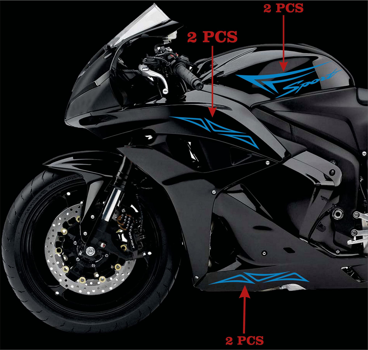 set adesivi decal vinile
