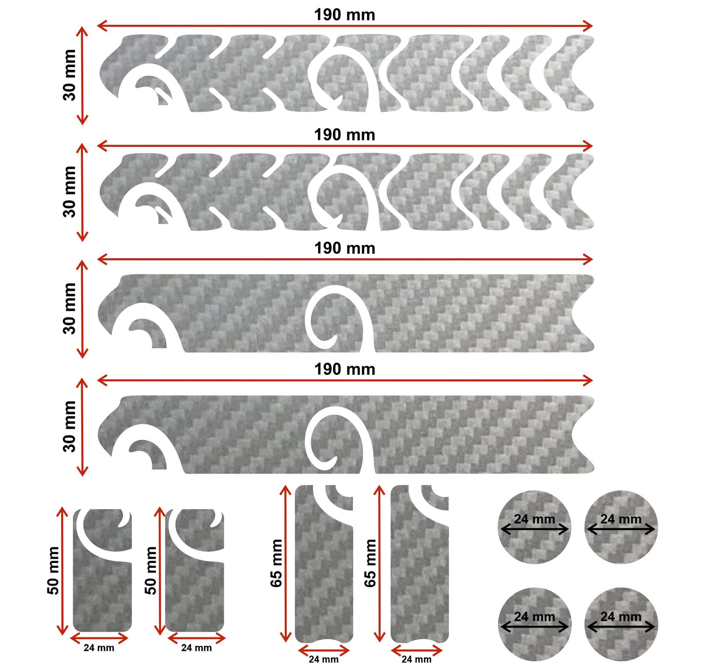 set adesivi decal vinile