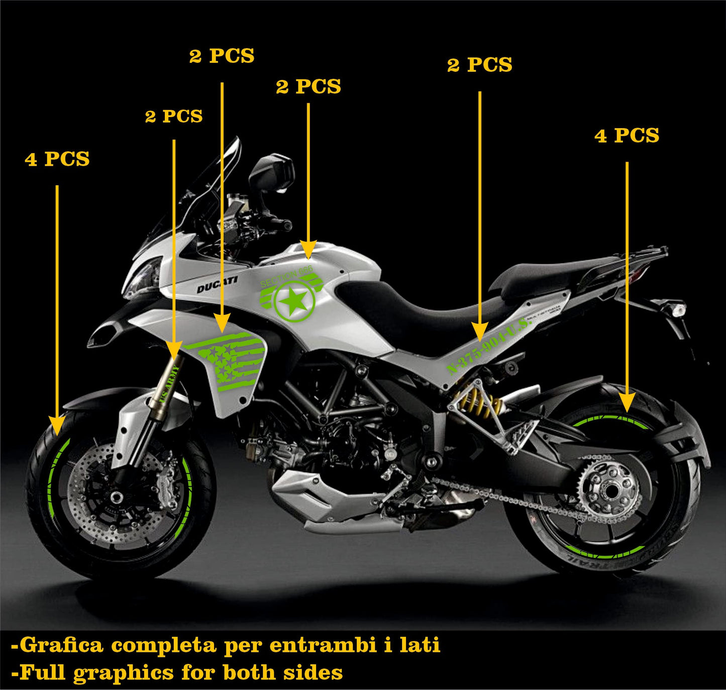 set adesivi decal vinile