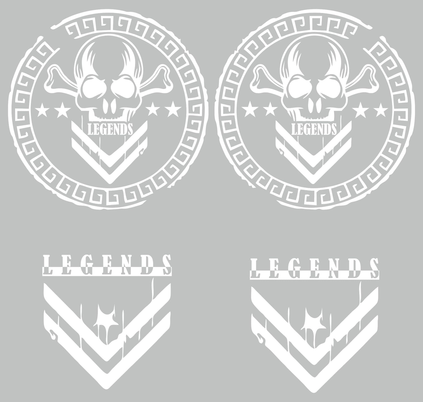 set adesivi decal vinile