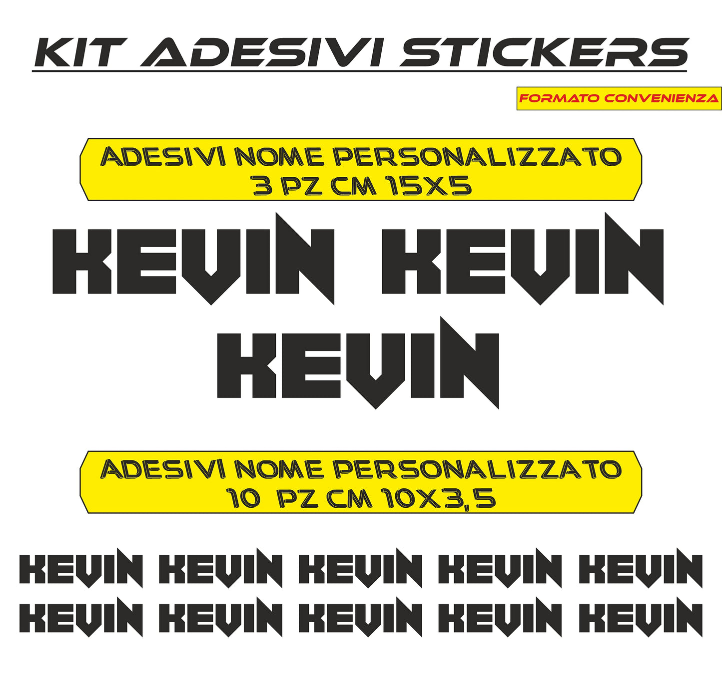 set adesivi decal vinile