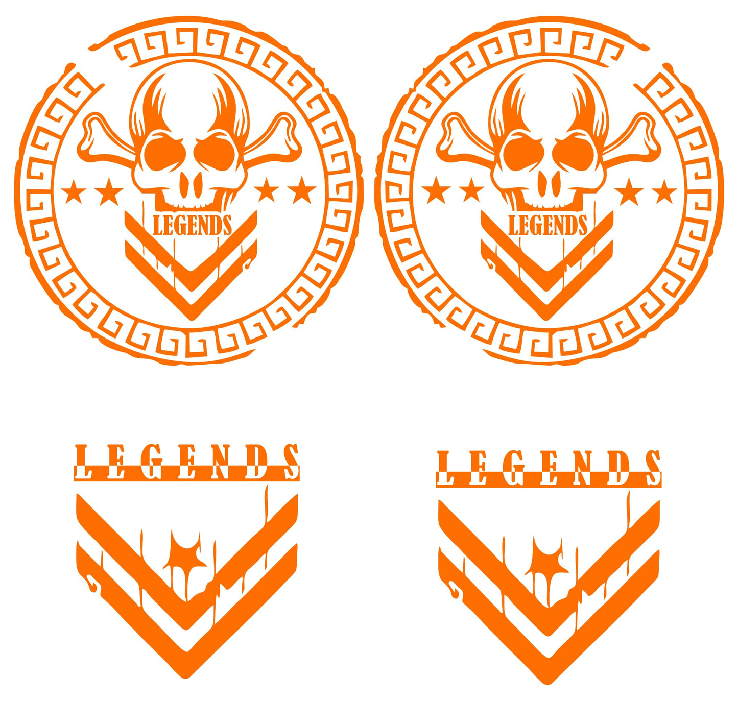 set adesivi decal vinile