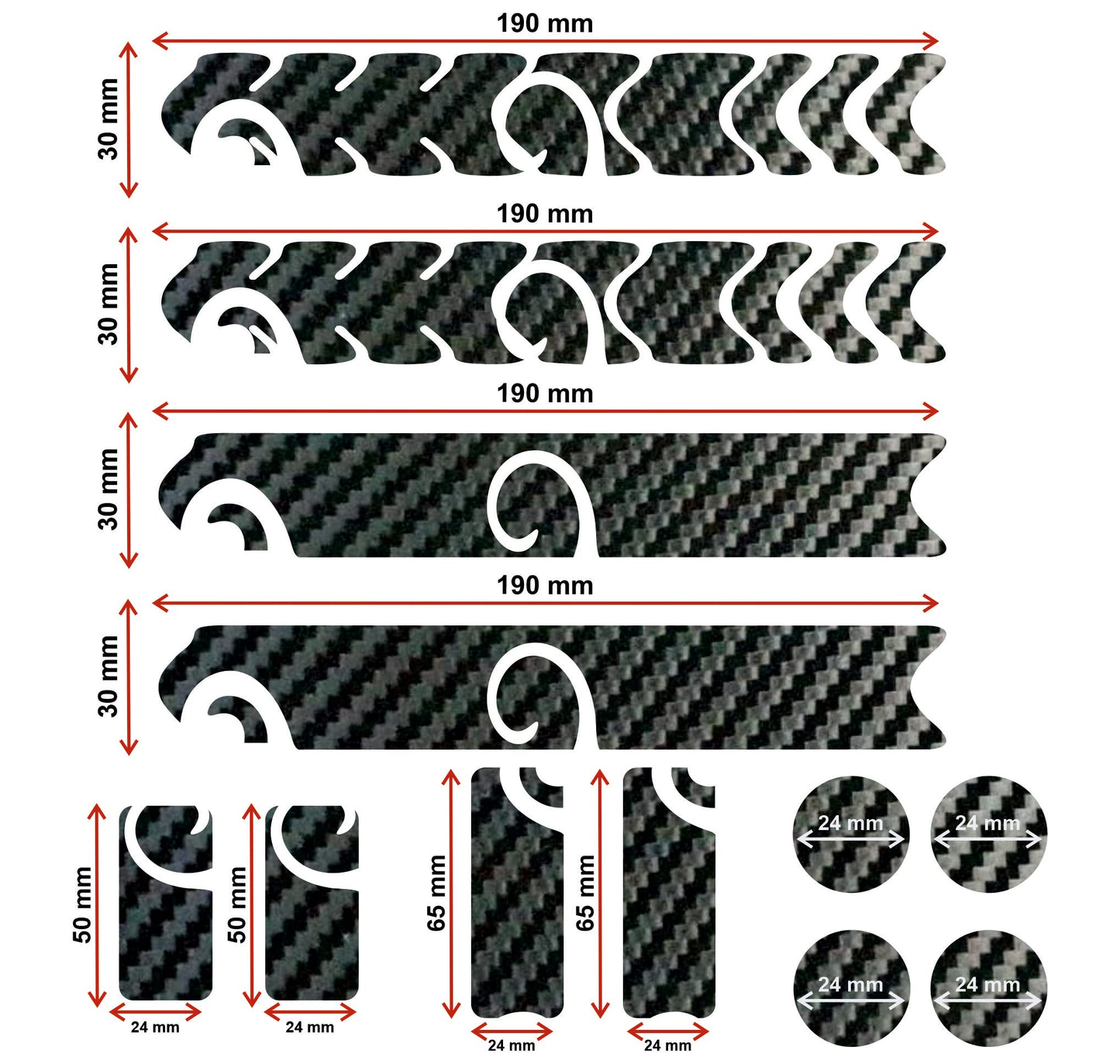 set adesivi decal vinile