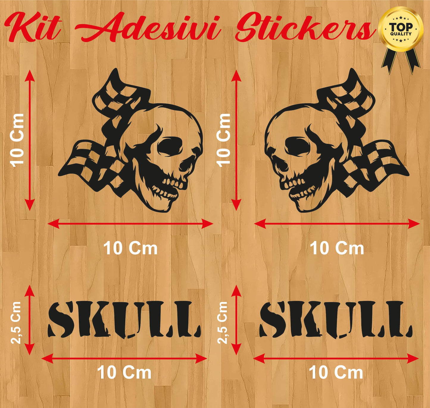 set adesivi decal vinile
