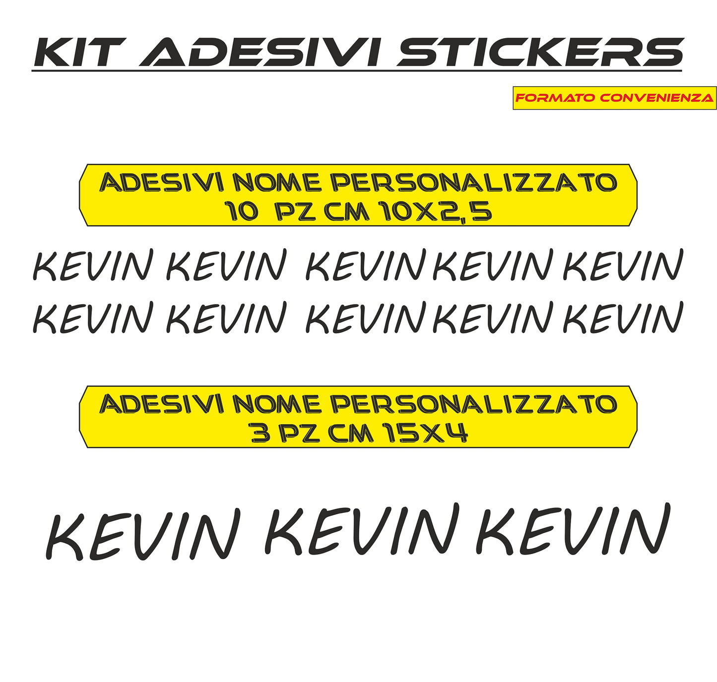 set adesivi decal vinile