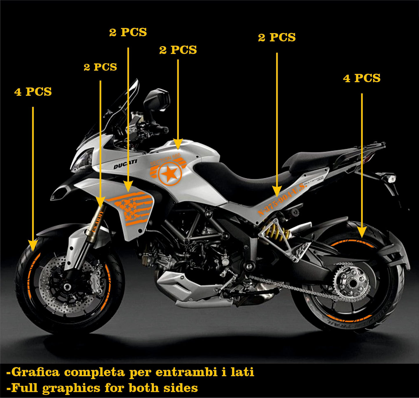 set adesivi decal vinile