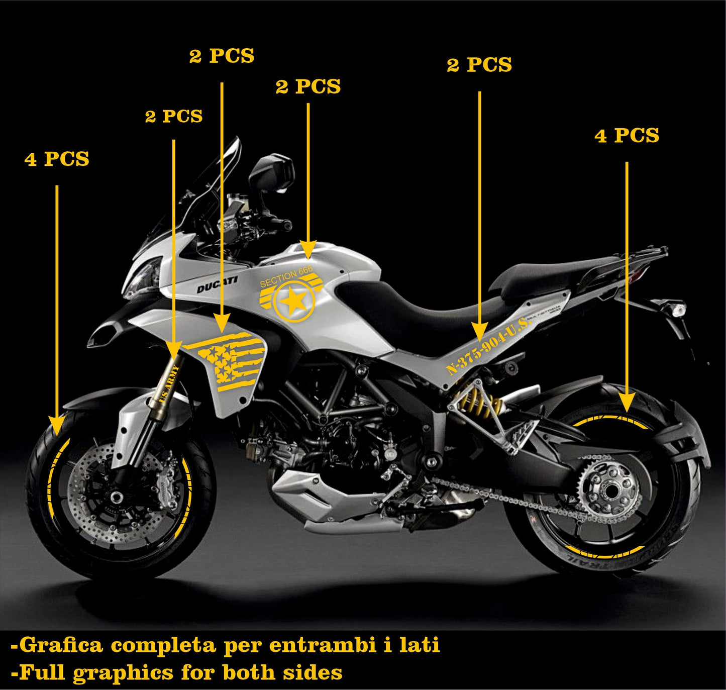 set adesivi decal vinile