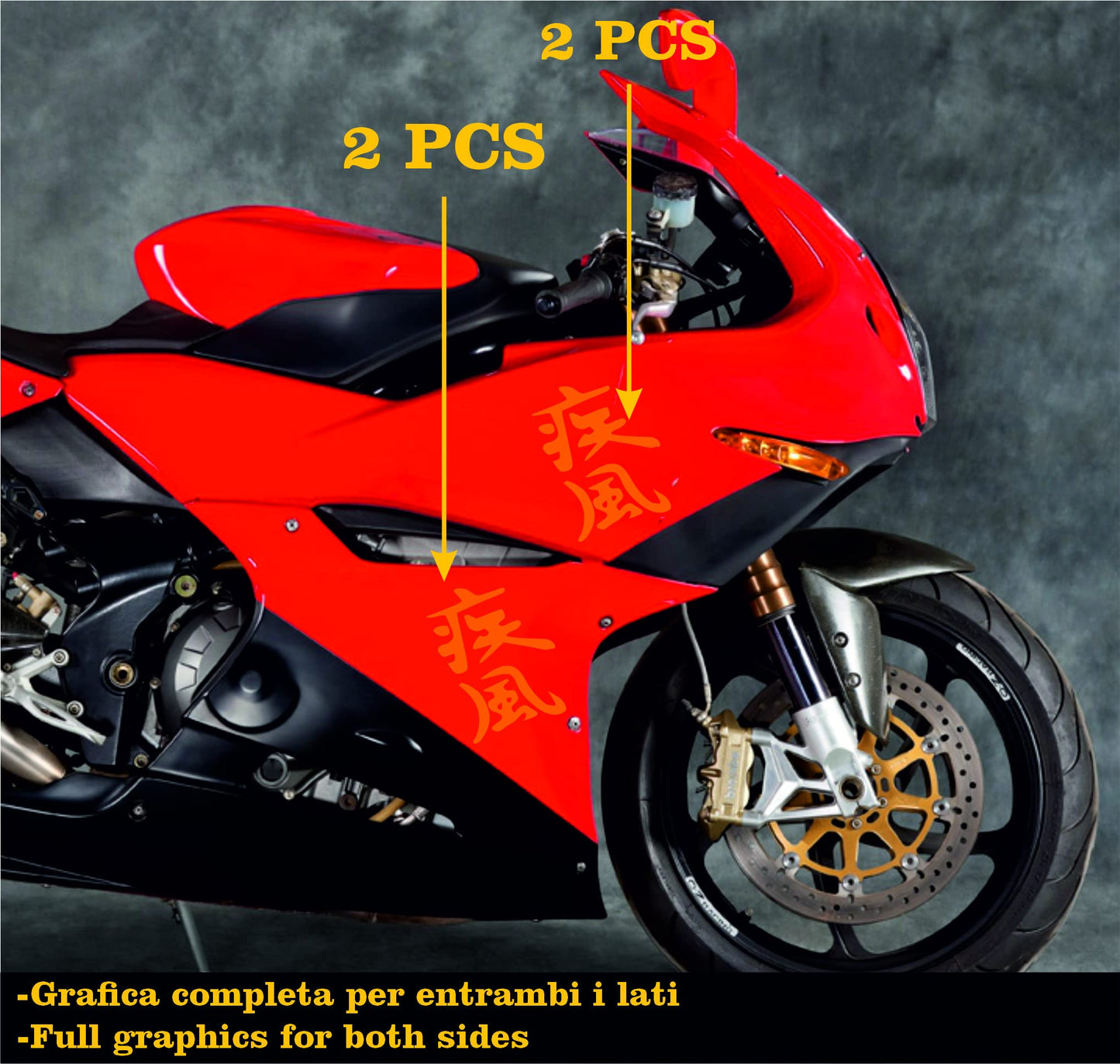 set adesivi decal vinile