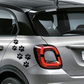 3D Dog Cat Paws Footprint Stickers for Cars Exterior Bodywork Side CHOOSE COLOR COD.0010