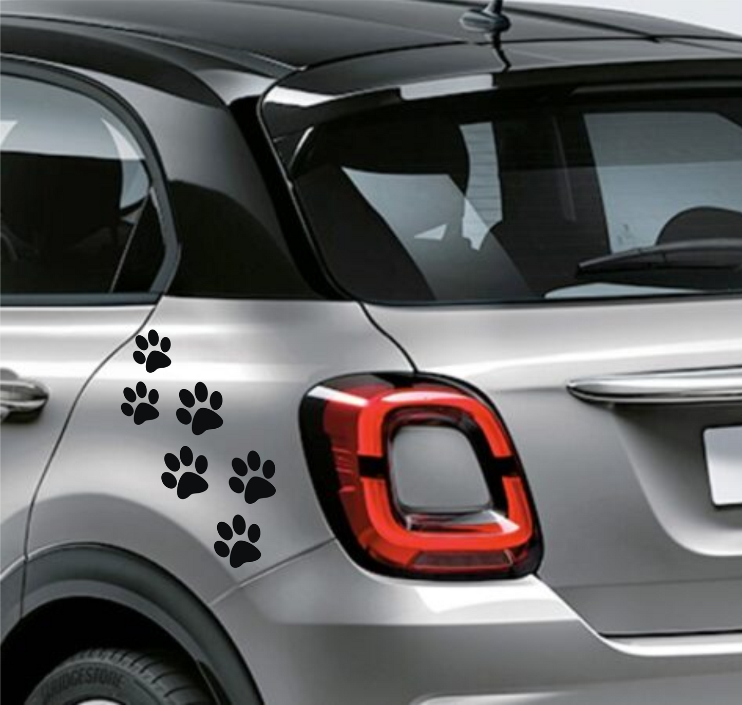 3D Dog Cat Paws Footprint Stickers for Cars Exterior Bodywork Side CHOOSE COLOR COD.0010