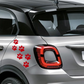 3D Dog Cat Paws Footprint Stickers for Cars Exterior Bodywork Side CHOOSE COLOR COD.0010