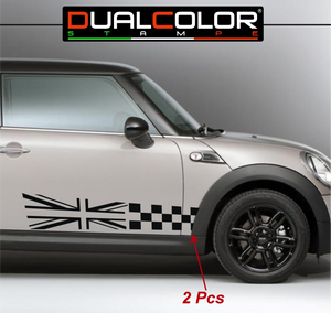 Adhesivos DualColor Prints compatibles con Mini Cooper Adhesivo raya lateral DX-SX COD.0168