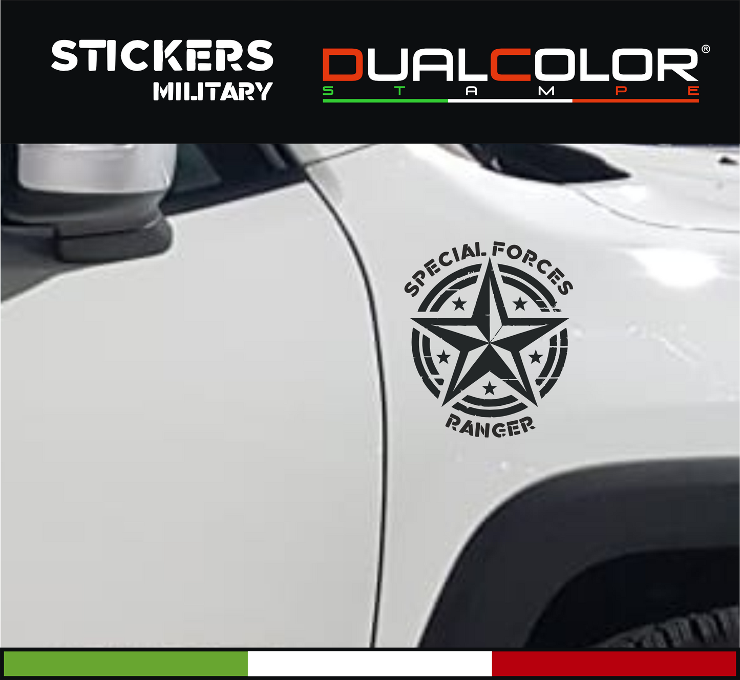 Adesivi compatibili con Jeep Renegade Compass Wrangler 4x4 adesivi collezione stelle militari Auto Decal accessori auto 0391