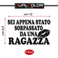 DualColorStampe® Adesivo per auto divertenti stickers auto divertenti stickers casco moto camper frase divertente sei appena stato sorpassato da una ragazza 0402