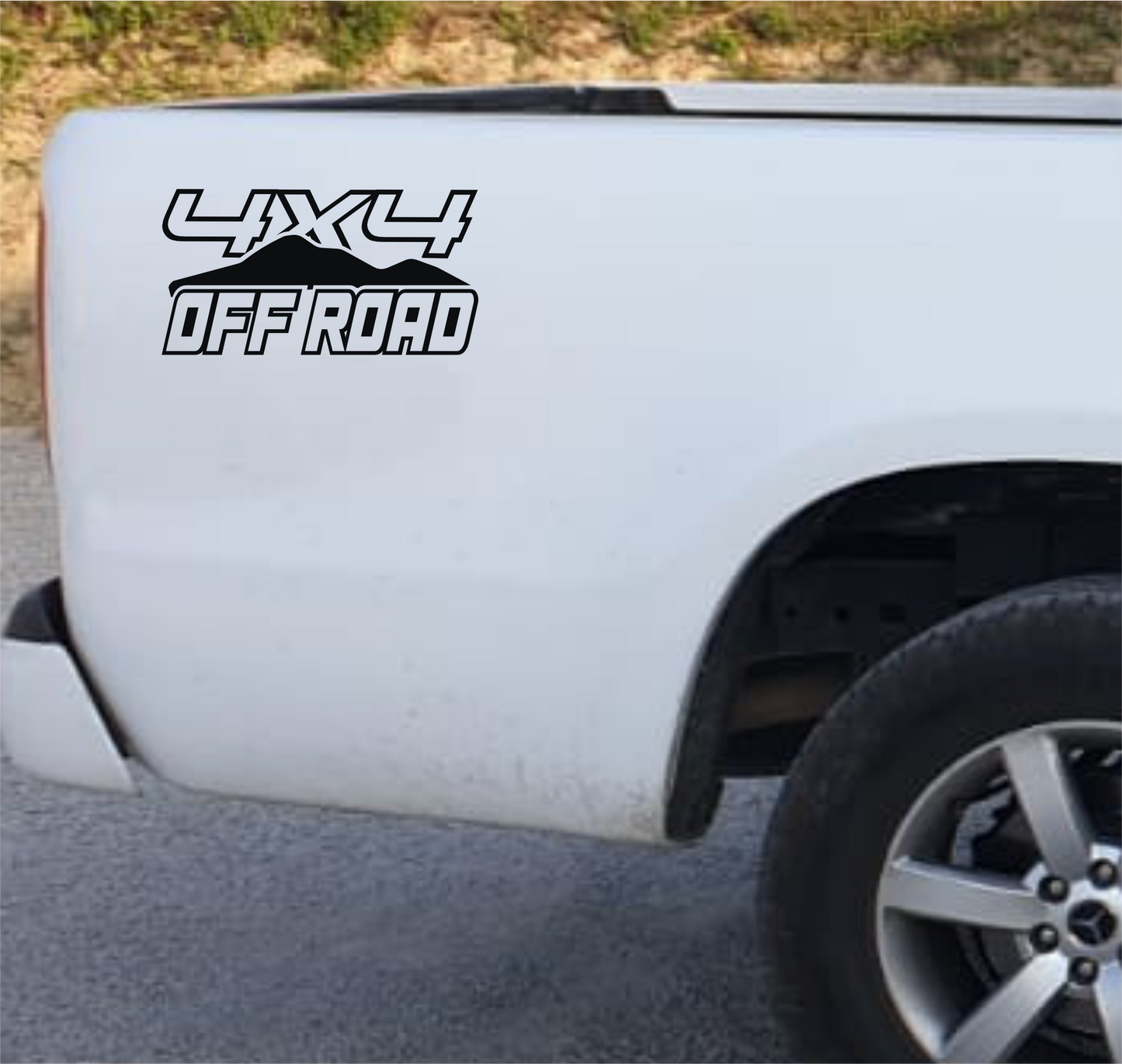 DualColor Prints STICKERS VOOR PICKUP 4X4 OFF ROAD (2 STUKS DX-SX) OFF-ROAD accessoires stickers sticker auto COD.0134