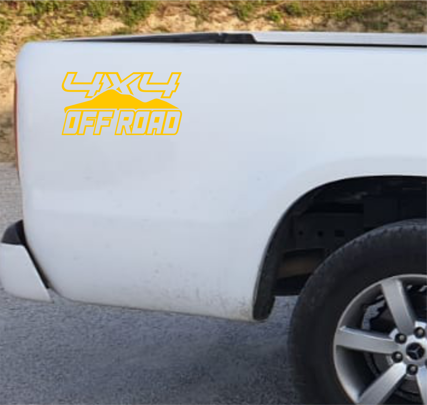 DualColor Prints STICKERS VOOR PICKUP 4X4 OFF ROAD (2 STUKS DX-SX) OFF-ROAD accessoires stickers sticker auto COD.0134