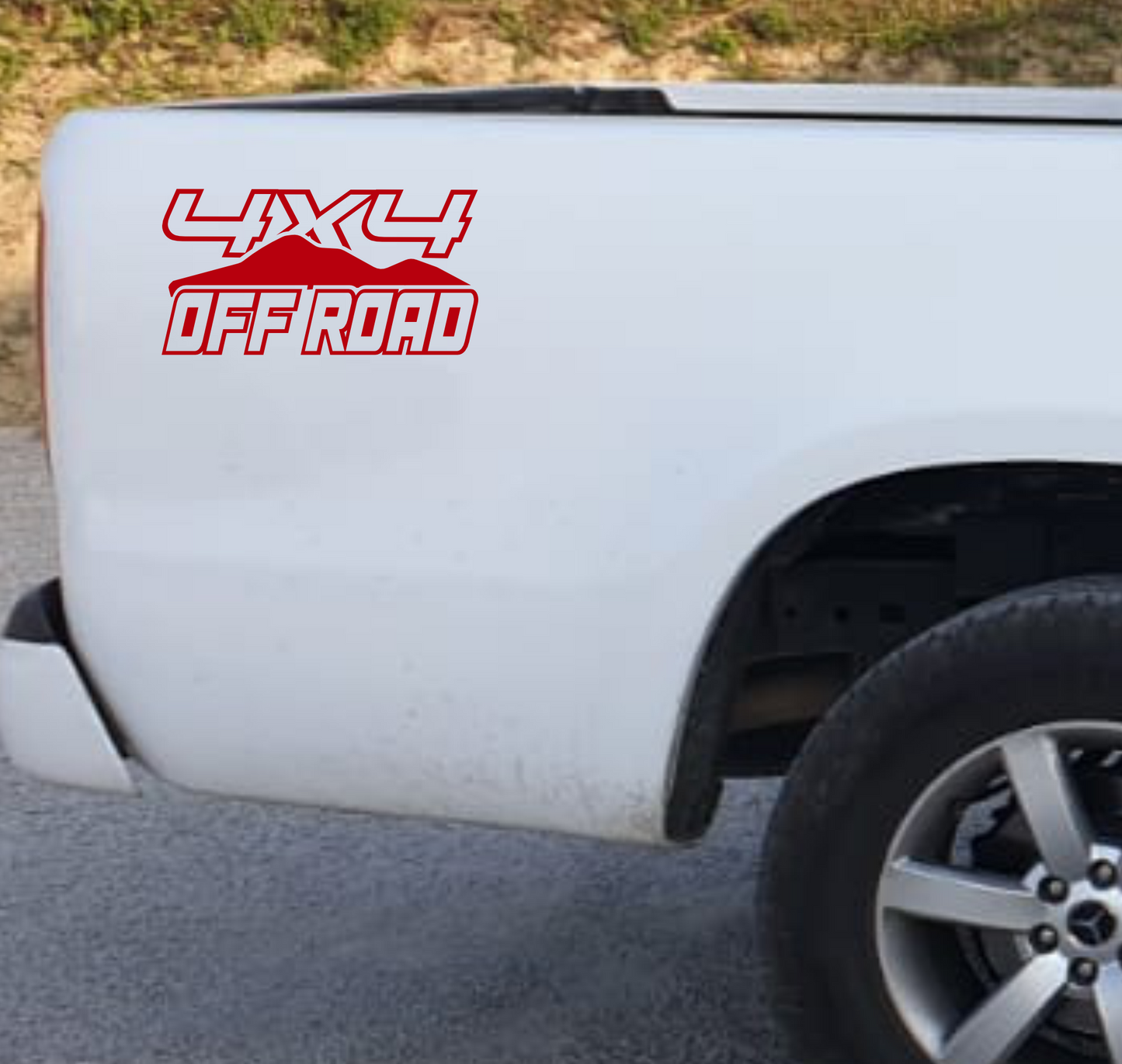 DualColor Prints STICKERS VOOR PICKUP 4X4 OFF ROAD (2 STUKS DX-SX) OFF-ROAD accessoires stickers sticker auto COD.0134