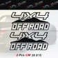 DualColor Prints STICKERS VOOR PICKUP 4X4 OFF ROAD (2 STUKS DX-SX) OFF-ROAD accessoires stickers sticker auto COD.0134