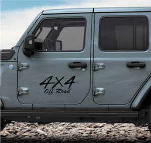 Adesivi 4x4  Pickup Auto - Resistenti e Impermeabili - Ideali per Tutti i Modelli - Set da 2 Pezzi decal auto tuning 0421