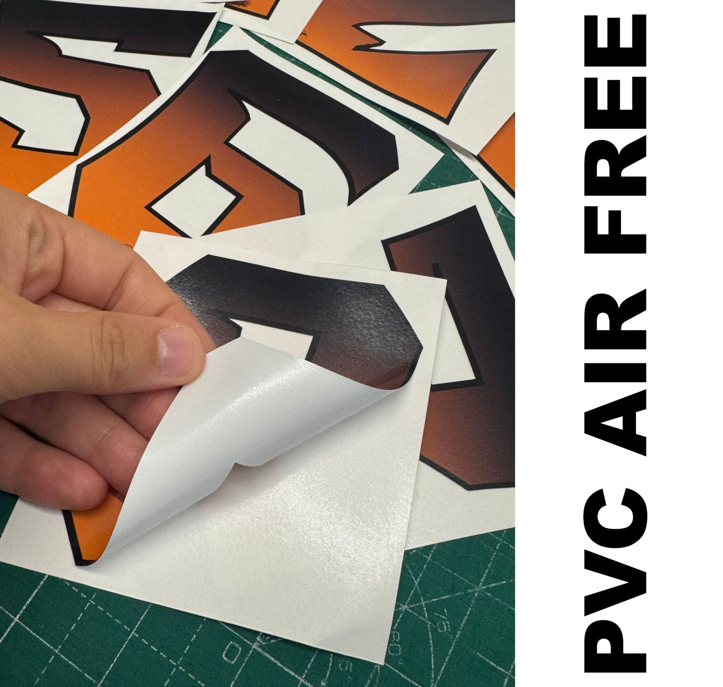 Numeri Adesivi Gara 0-9 per Moto, Caschi, Kart, Auto – Effetto Fiamma Arancione/Nero – Stickers Waterproof & UV – Decalcomanie Sport Racing Flame 0447