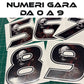 Adesivi Numeri Gara con Teschio – Skull Racing Stickers 0-9 per Moto, Auto, Caschi, Kart, Bici – Vinile Waterproof UV Resistant – Stile Estremo 0448