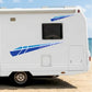 Adesivi per Camper in PVC Air Free, Blu, Design Geometrico, 2 Pezzi, 50x7 cm e 100x14 cm 0471