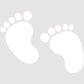 DualColorStampe Stickers Bimbo bimba a bordo adesivo auto baby on board bebè imprints impronte 0399