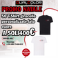 50 T-shirt classica girocollo UNISEX PROMO Natale