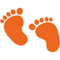 DualColorStampe Stickers Bimbo bimba a bordo adesivo auto baby on board bebè imprints impronte 0399
