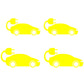 DualColorStampe Adesivi in vinile wall stickers tuning auto elettrica LOGO AUTO ELETTRICA accessori auto stickers COD.0422