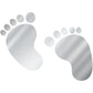 DualColorStampe Stickers Bimbo bimba a bordo adesivo auto baby on board bebè imprints impronte 0399