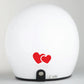 Adesivi a cuore cuoricini san valentino decalcomanie per SCOOTER CASCO AUTO MOTO tuning C0019
