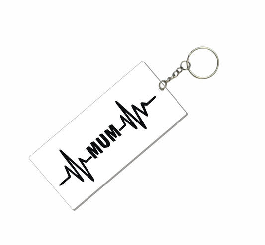 DualColorStampe Portachiavi Battito Cardiaco per Mamma - Idea Regalo Personalizzata per Casa Nuova Festa della mamma- regalo di compleanno mamma - PORT005