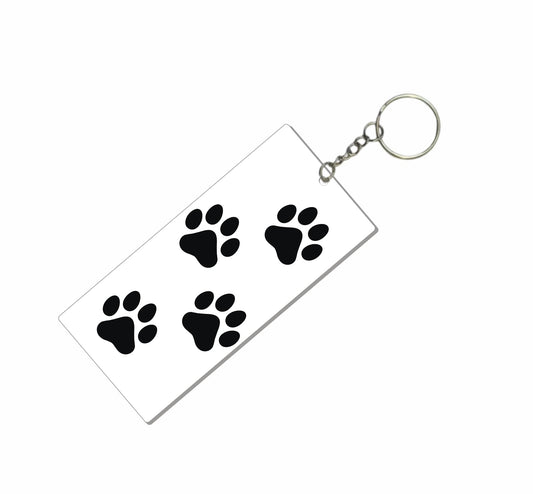 DualColorStampe Portachiavi Zampe di Cane – Accessorio Personalizzato con Impronte Canine – Idea Regalo Perfetta per Amanti dei Cani e Pet Lover – Design Elegante e Unico – PORT009