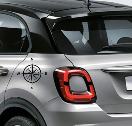 DualColorStampe Adesivi Rosa dei Venti bussola Offroad fuoristrada compatibile con Jeep pickup auto camper per carrozzeria fiancata vetro SCEGLI COLORE 0095