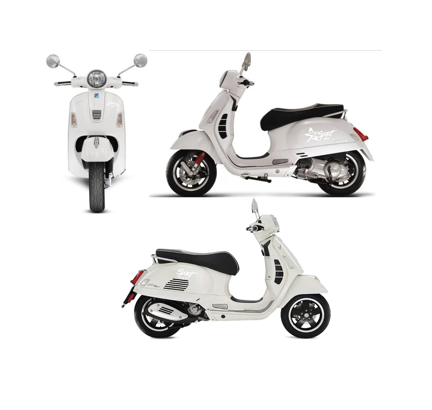 DualColorStampe Adesivi Compatibili con PIAGGIO VESPA GTS 300 super 1963 GTV 300 GTV250 GTV125 COD. M0306