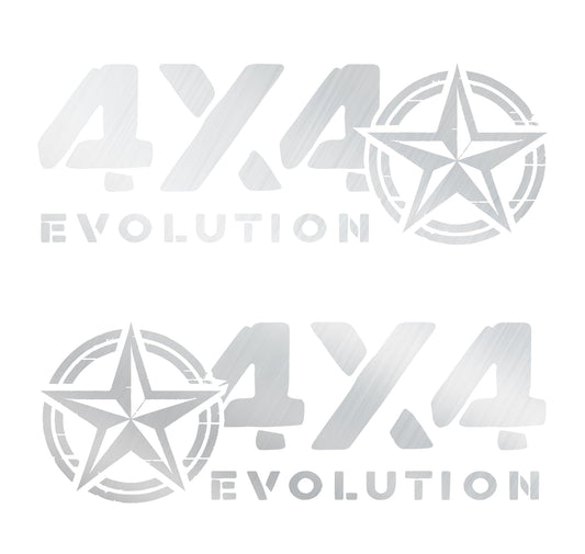 DualColorStampe Adesivi 4X4 Off road (2 PZ) Suv Fuoristrada decalcomania Pickup accessori stickers decal auto 0392