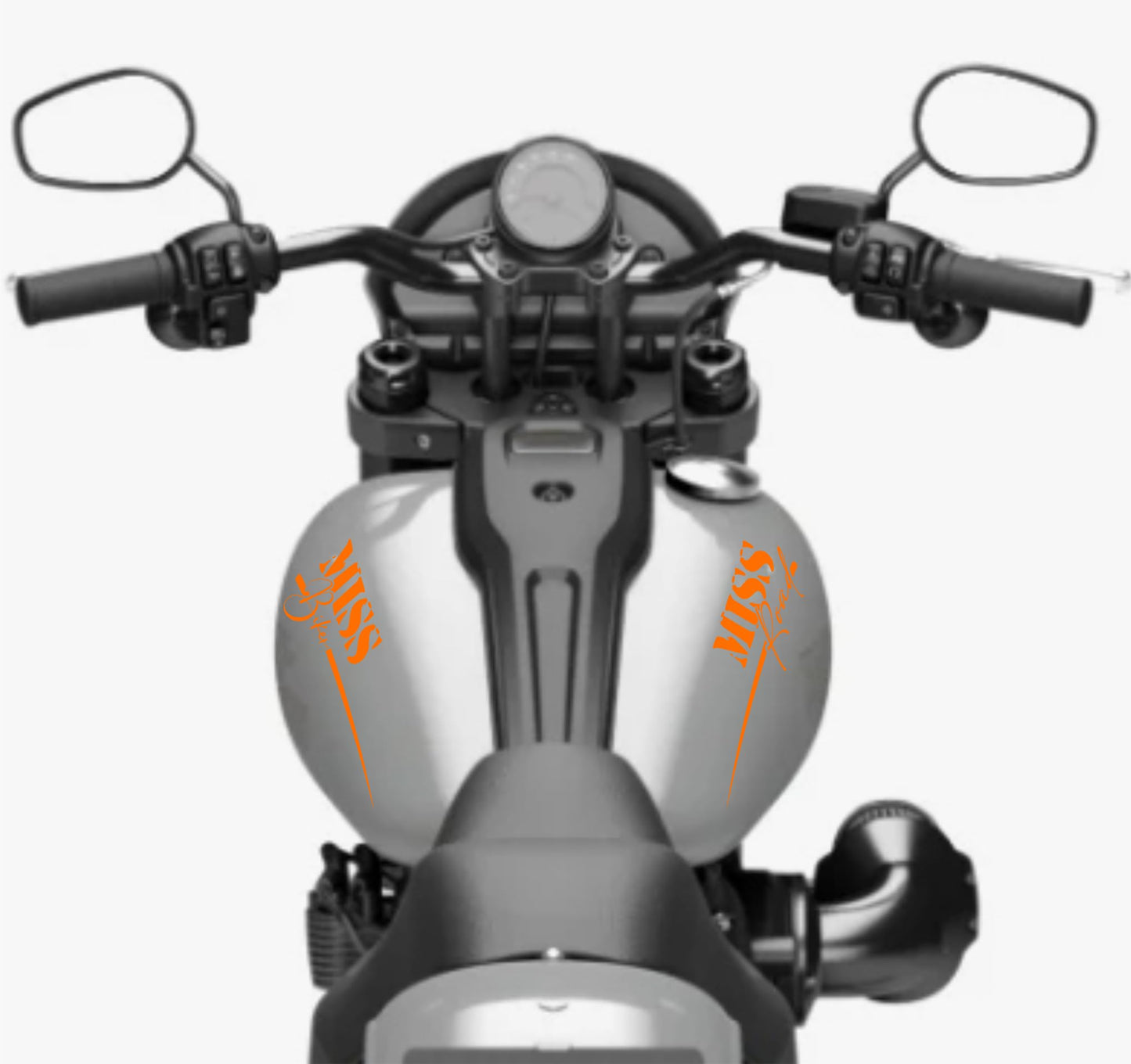 DualColorStampe® Adesivi Compatibili con Harley-Davidson Tribale MISS ROAD serbatoio DX-SX stickers Moto Motorbike COD. M0351