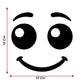 Set 2 Adesivi Smile Ø 10 cm Emoticon per moto, scooter, casco, auto Resistente alle intemperie con protezione UV C0101