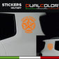 DualColorStampe Adesivi compatibili con Jeep Renegade stella militare Army Fuoristrada 4X4 Fiancata Offroad Adesivi Stickers AUTO Decal 0391