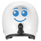 Set 2 Adesivi Smile Ø 10 cm Emoticon per moto, scooter, casco, auto Resistente alle intemperie con protezione UV C0101